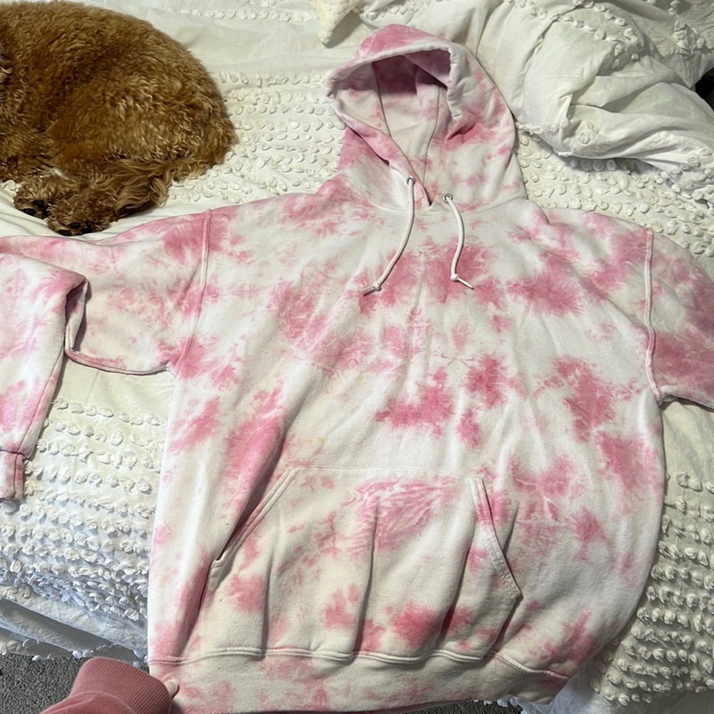 Pink Tie Dye Sweatshirt